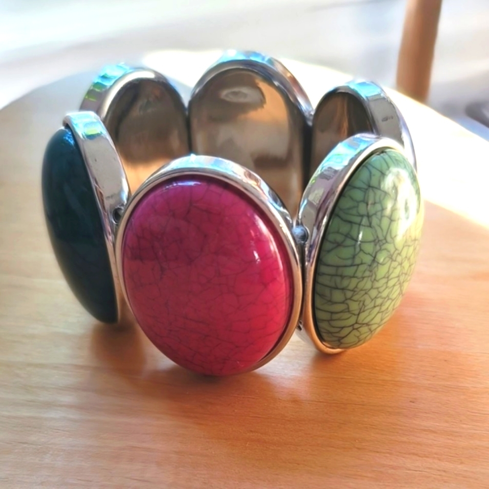 Fashion Multi-Gem Bracelet